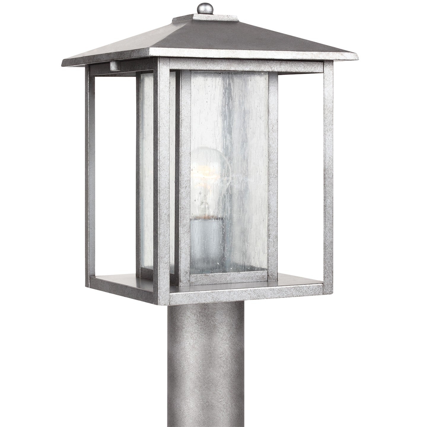 Generation Lighting Canada - 82027-57 - One Light Outdoor Post Lantern - Hunnington - Weathered Pewter