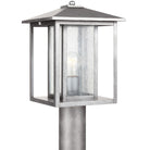 Generation Lighting Canada - 82027-57 - One Light Outdoor Post Lantern - Hunnington - Weathered Pewter