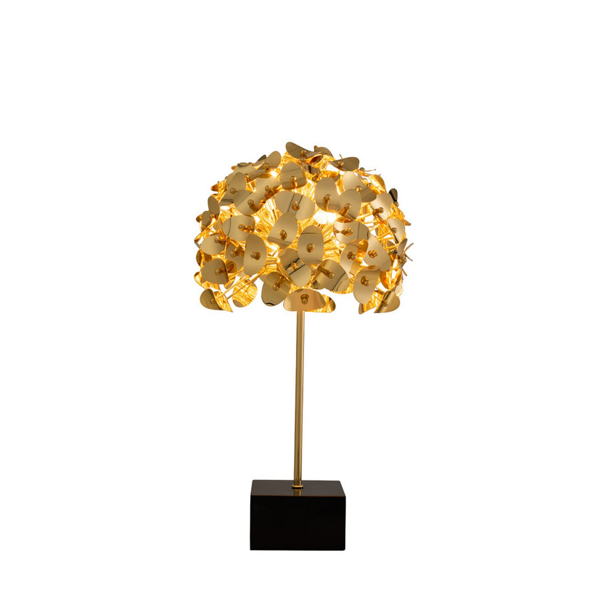 Kalco - 514691GLD - Three Light Table Lamp - Aster - Gold