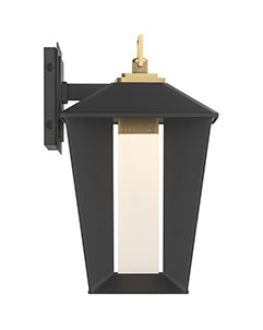Eurofase 50047-017 Andson LED Outdoor Wall Sconce in Brass-Sand Black Mix