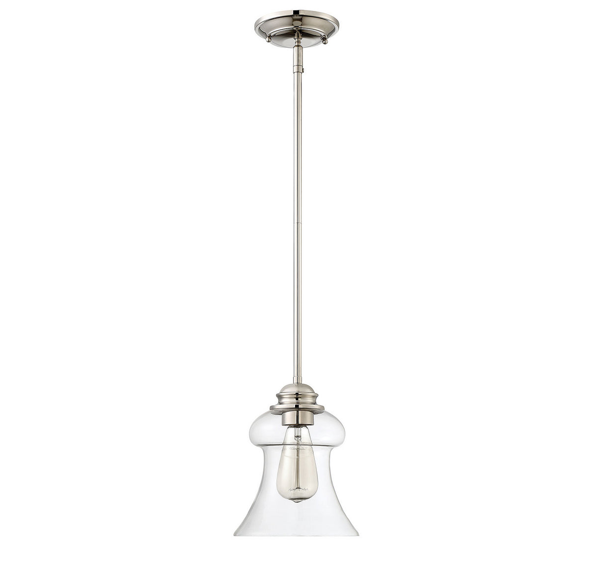 Savoy House - 7-4132-1-109 - One Light Mini Pendant - Vintage - Polished Nickel