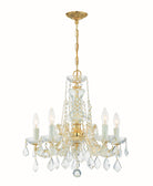 Crystorama - 4476-GD-CL-MWP - Cinq lumières Mini Suspendu - Marie-Thérèse - Or