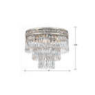 Crystorama - 5260-OS-CL-MWP - Trois lumières Plafonnier - Mercer - Vieil Argent