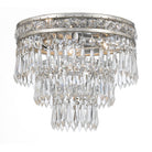 Crystorama - 5260-OS-CL-MWP - Trois lumières Plafonnier - Mercer - Vieil Argent