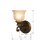 Crystorama - 7401-BU - Une lampe Murale - Norwalk - Bronze Umber