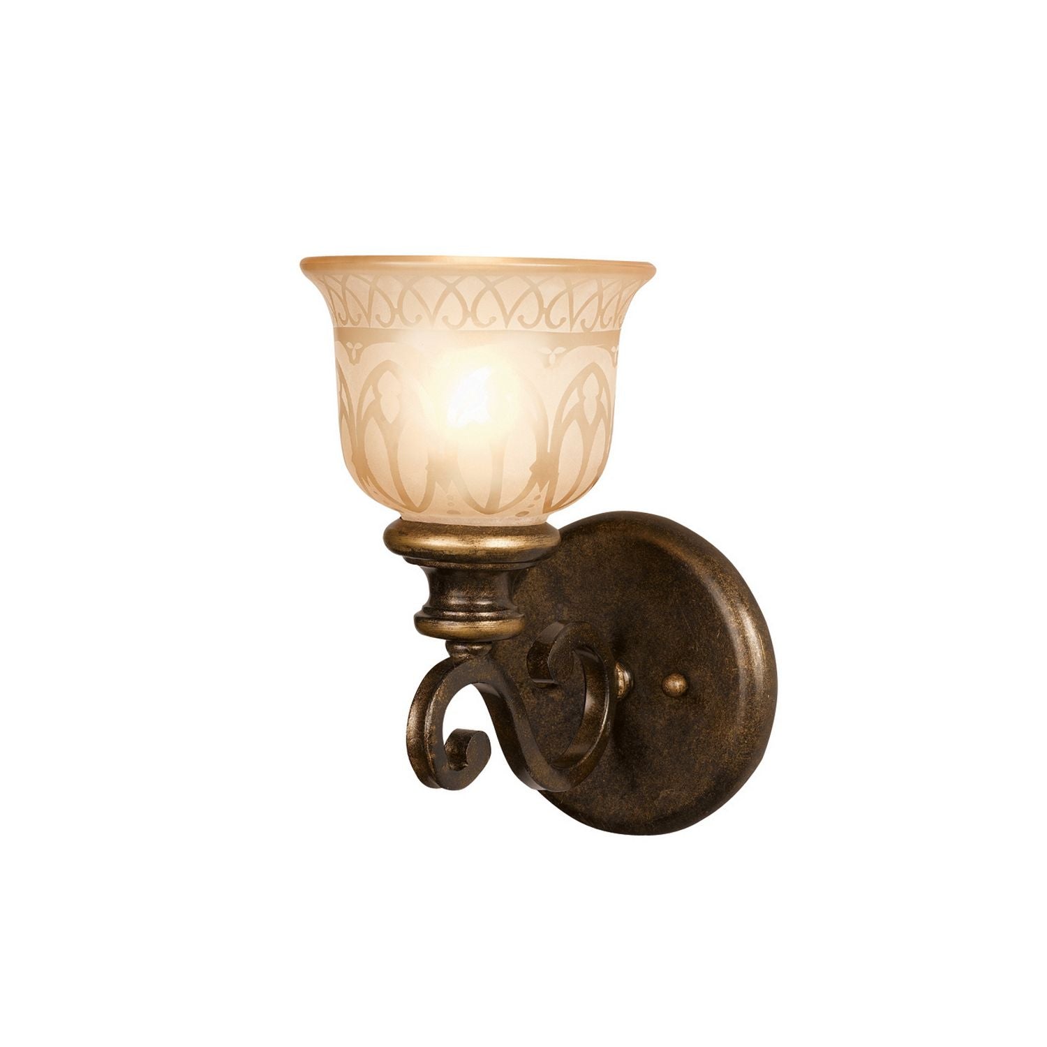 Crystorama - 7401-BU - One Light Wall Sconce - Norwalk - Bronze Umber