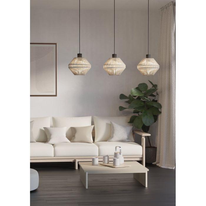 Eglo Canada - 44001A - Three Light Linear Pendant - Midsummer - Black