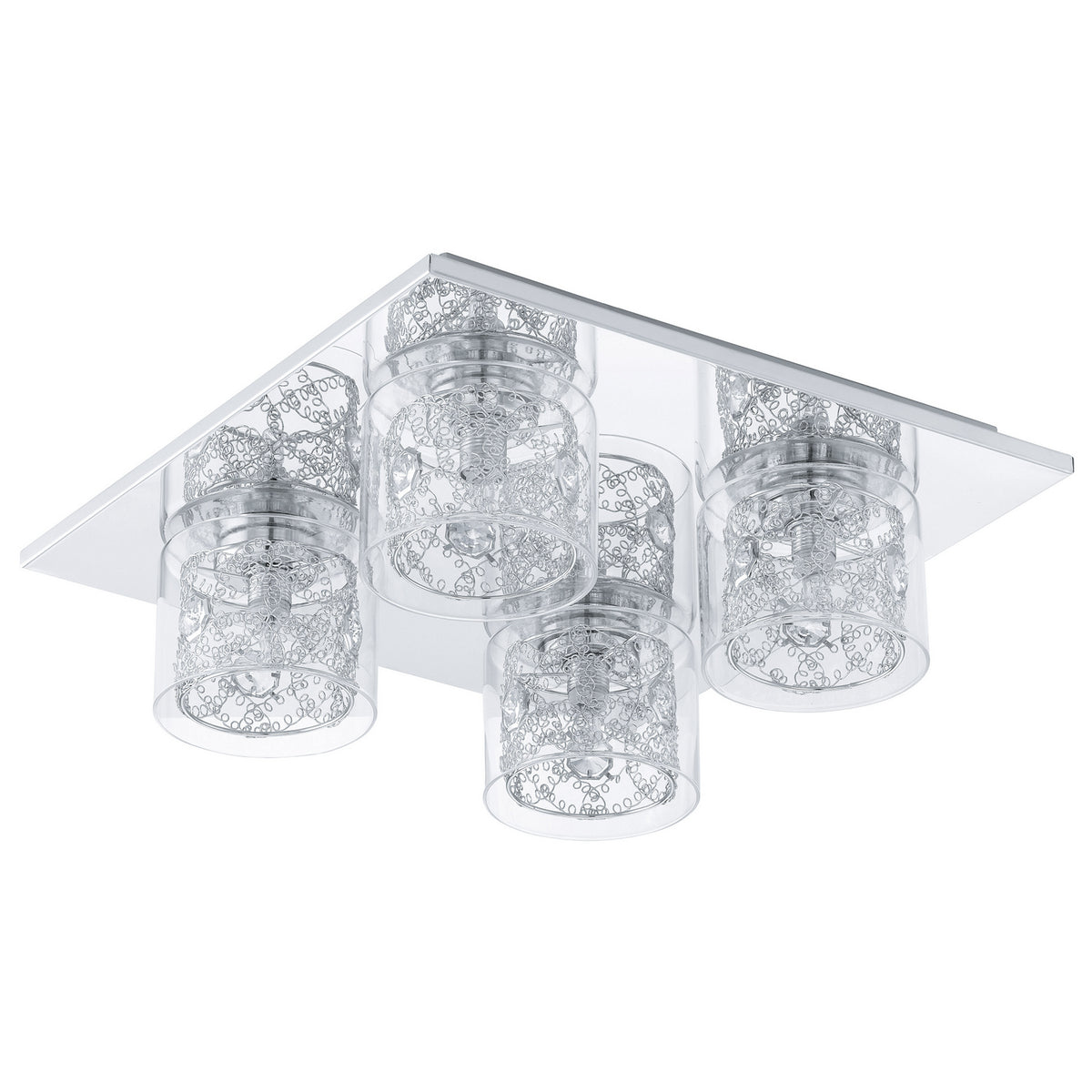 Eglo Canada - 91733A - Four Light Ceiling Mount - Pianella - Chrome