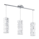 Eglo Canada - 92563A - Trois lampes linéaires Suspension - Bayman - Chrome