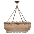 Kalco - 523456WB - Ten Light Pendant - Camellia - Winter Brass