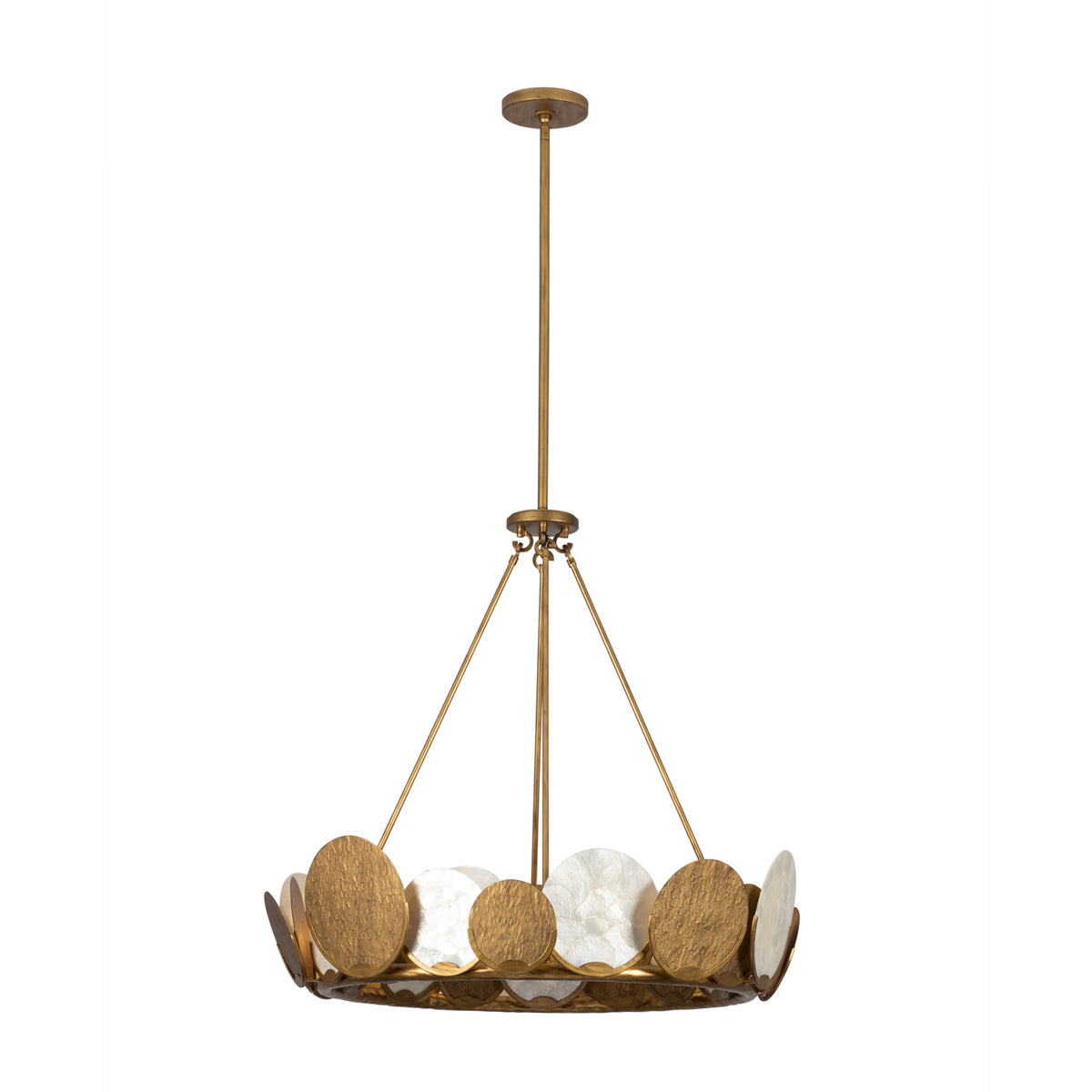 Kalco - 524155RSG - Eight Light Pendant - Cirque - Rustic Gold
