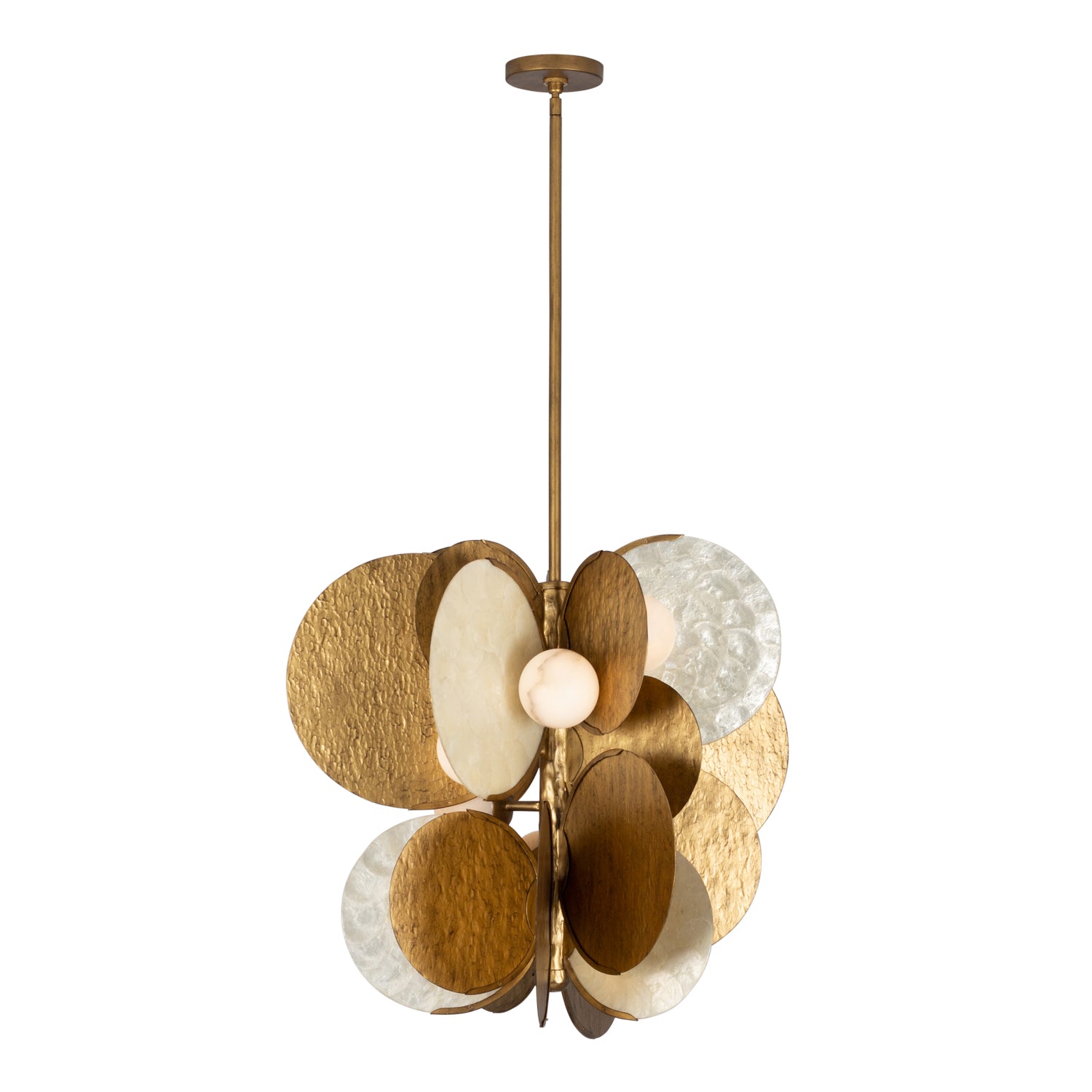 Kalco - 524156RSG - LED Foyer Pendant - Cirque - Rustic Gold