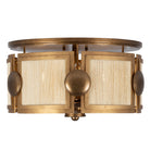 Kalco - 526845PABMG - Three Light Semi-Flush Mount - Button - Pearlized Antique Brass/Modern Gold