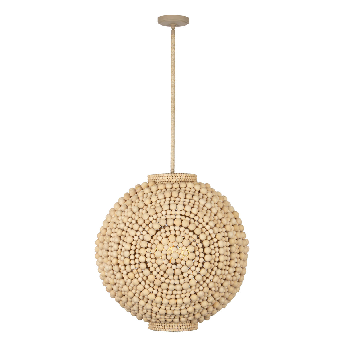 Kalco - 527156JT - Six Light Pendant - Coaxial - Jute