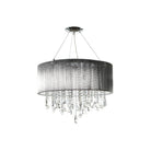 Éclairage Avenue - HF1500-SLV - Applique double LED - Beverly Dr. - Cordon en soie argenté