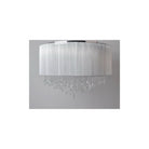 Éclairage Avenue - HF1500-SLV - Applique double LED - Beverly Dr. - Cordon en soie argenté