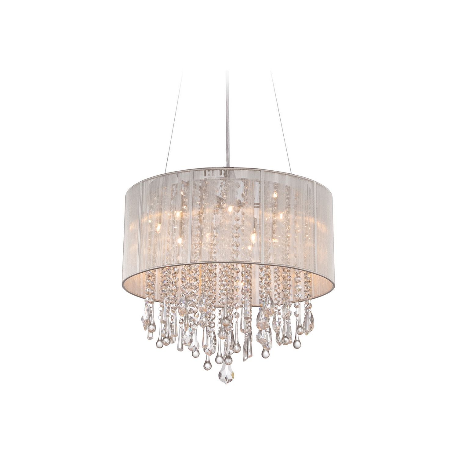 Avenue Lighting - HF1500-SLV - LED Dual Sconce - Beverly Dr. - Silver Silk String