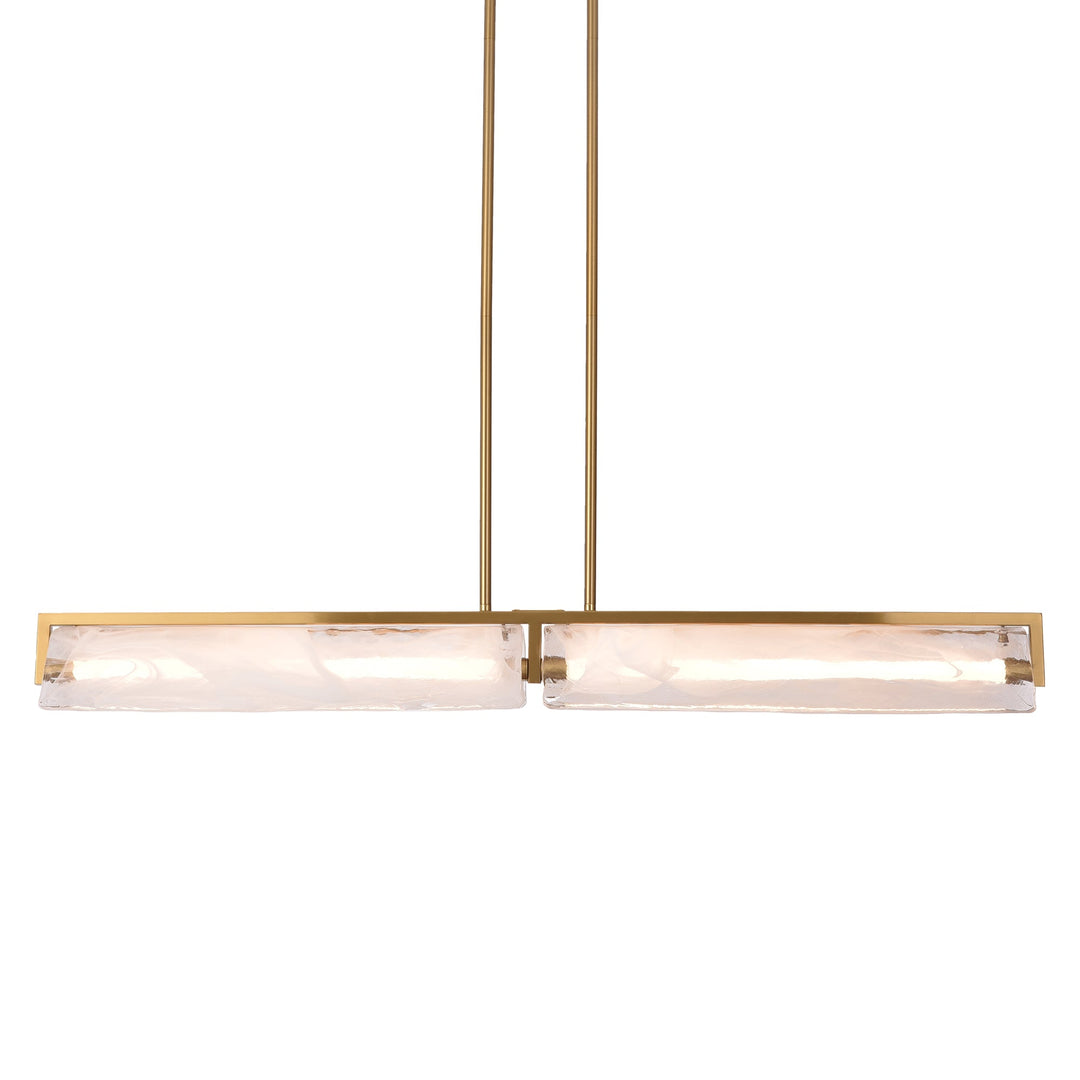 Varaluz - 531N02SB - LED Linear - Mingle - Satin Brass