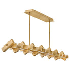 Fredrick Ramond FR42456LCB Stitch LED Linéaire Suspendu FR42456 en laiton laqué