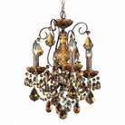 Montreal Lighting & Hardware 3648-76-TK New Orleans Four Light Chandelier in Heirloom Gold