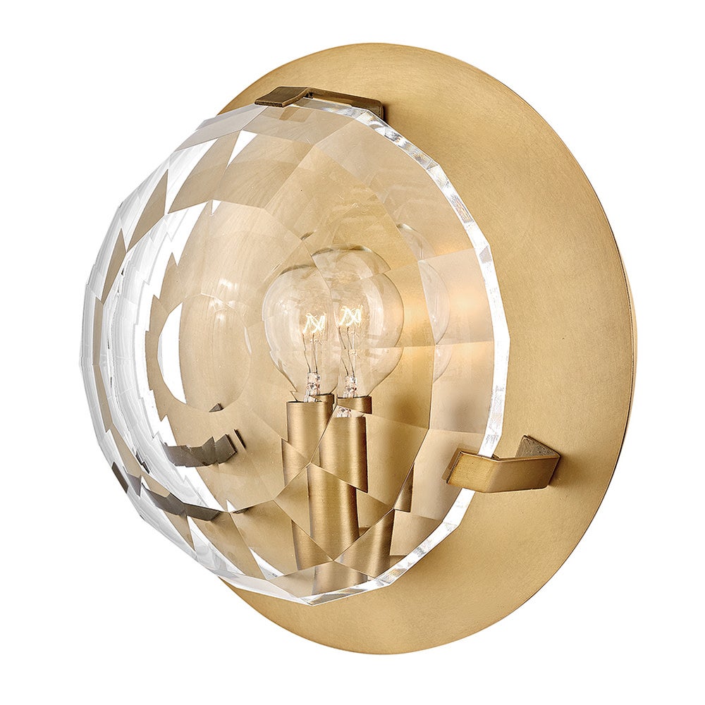 Applique murale Fredrick Ramond FR31260HBR Nala Crystal en laiton Heritage