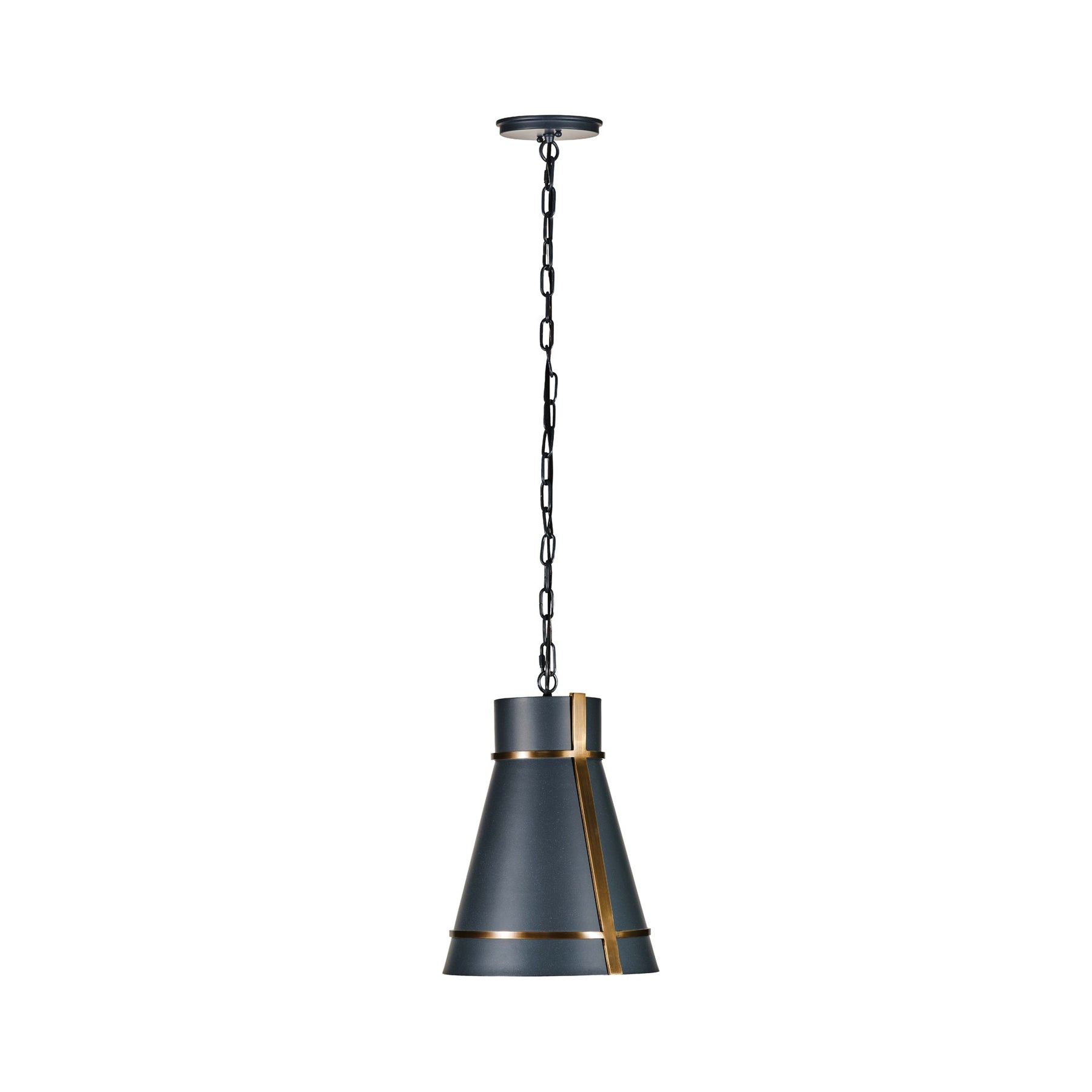 Varaluz - 536M01ZNCBRZ - One Light Mini Pendant - Brasserie - Blackened Zinc/Heritage Bronze