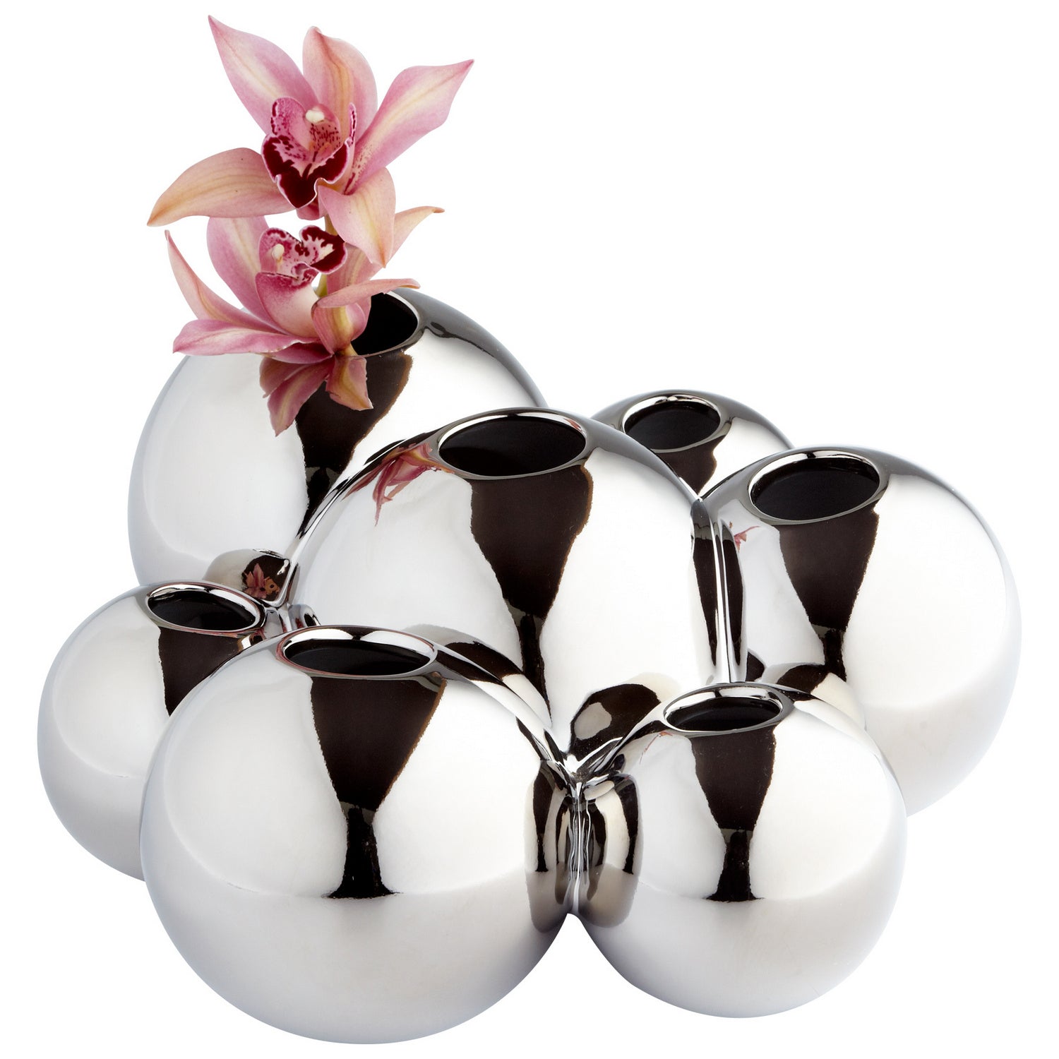 Cyan Canada - 06026 - Vase - Bulles - Chrome