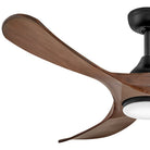 Luminaire intelligent à DEL Hinkley Lighting 903856FWB-LDD Swell Ventilateur  Noir mat / Noyer