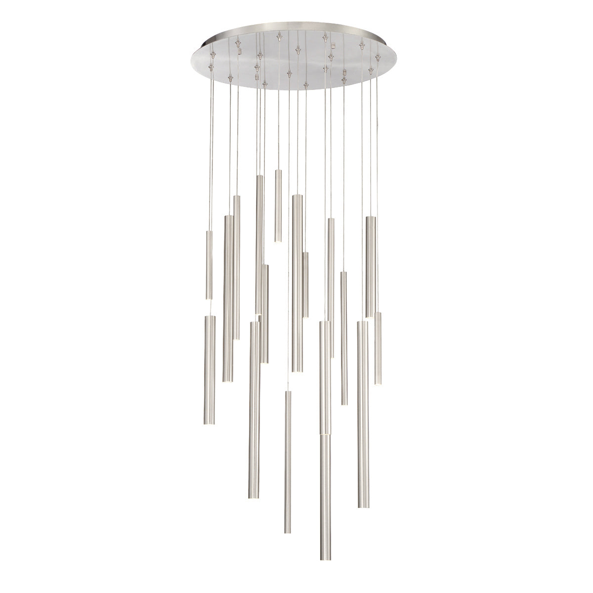 Eurofase 31445-025 Santana LED Chandelier in Satin Nickel