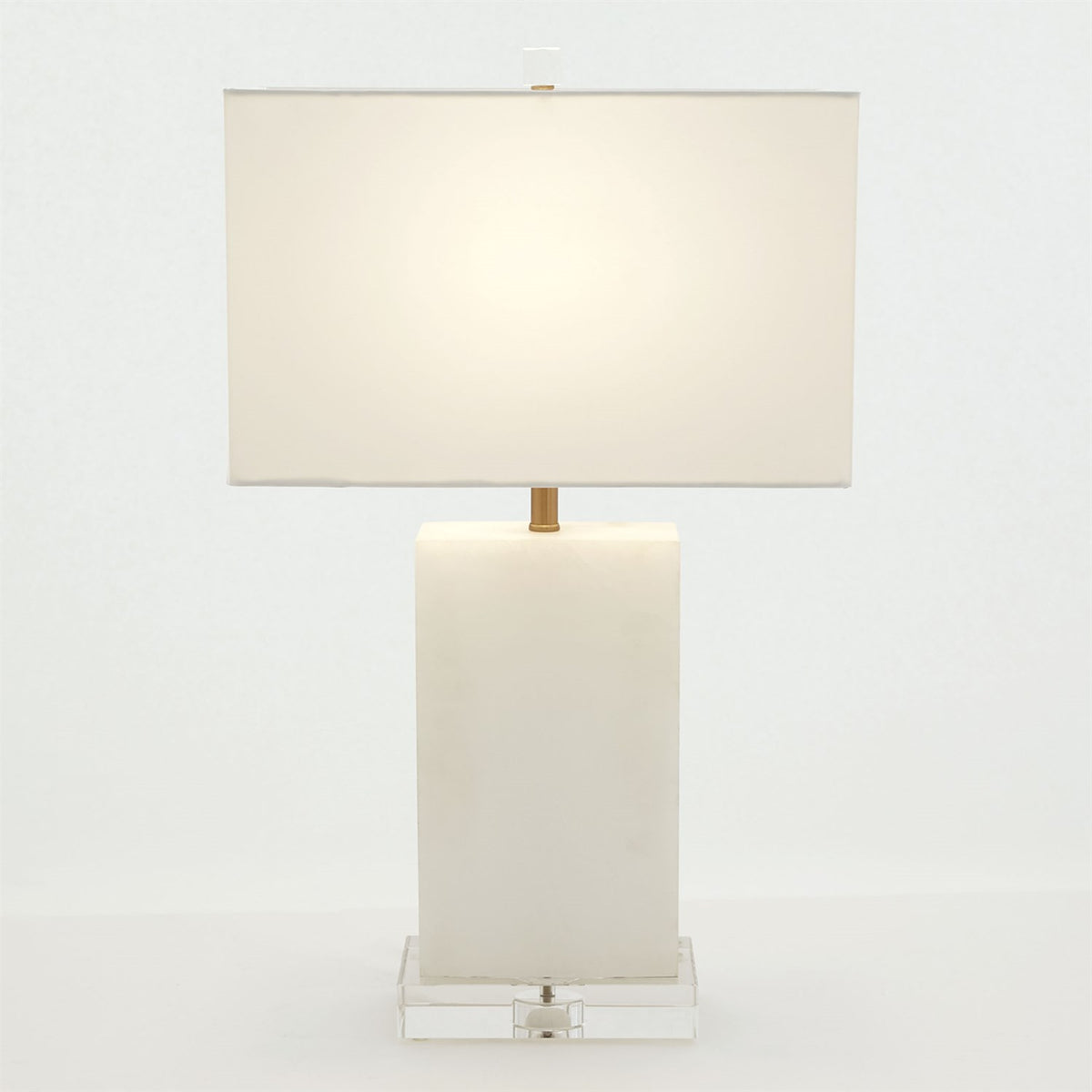 Alabaster Rectangular Table Lamp