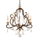 Troy Lighting Canada - F3515-PZ/DG - Cinq lampes Suspendu - Bordeaux - Parisien Brnze W Distr Gold Le