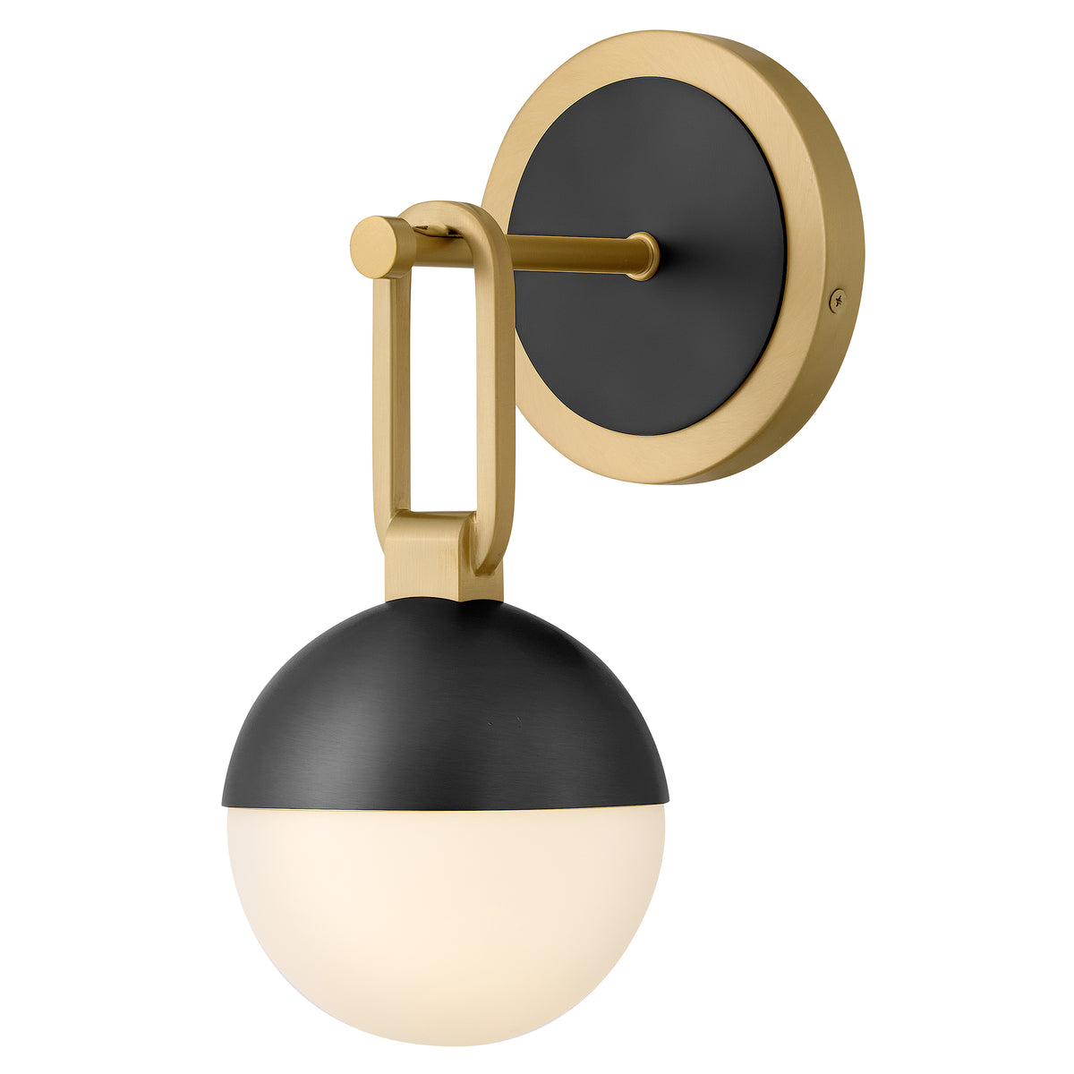 Meuble-lavabo Bowie 54560LCB-BK de Hinkley Lighting, en laiton laqué avec accents noirs