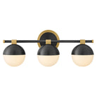 Meuble-lavabo Bowie 54563LCB-BK de Hinkley Lighting, en laiton laqué avec accents noirs