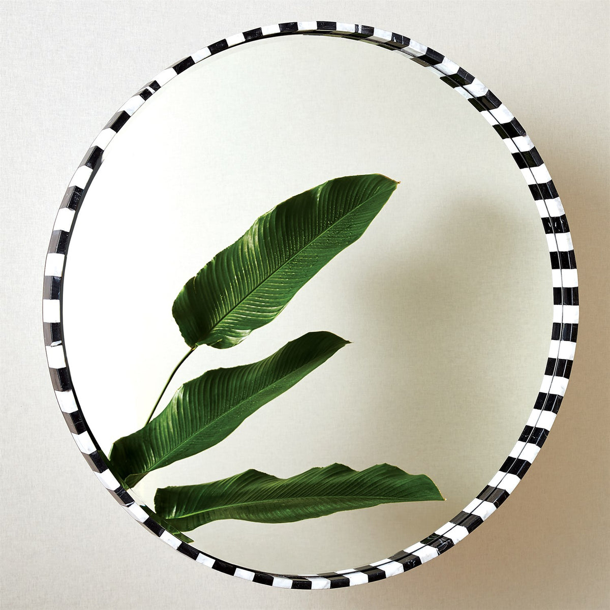 Miroir en marbre noir/blanc