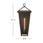 Lanterne murale Hinkley Lighting 25654OZ Alford Place en bronze huilé