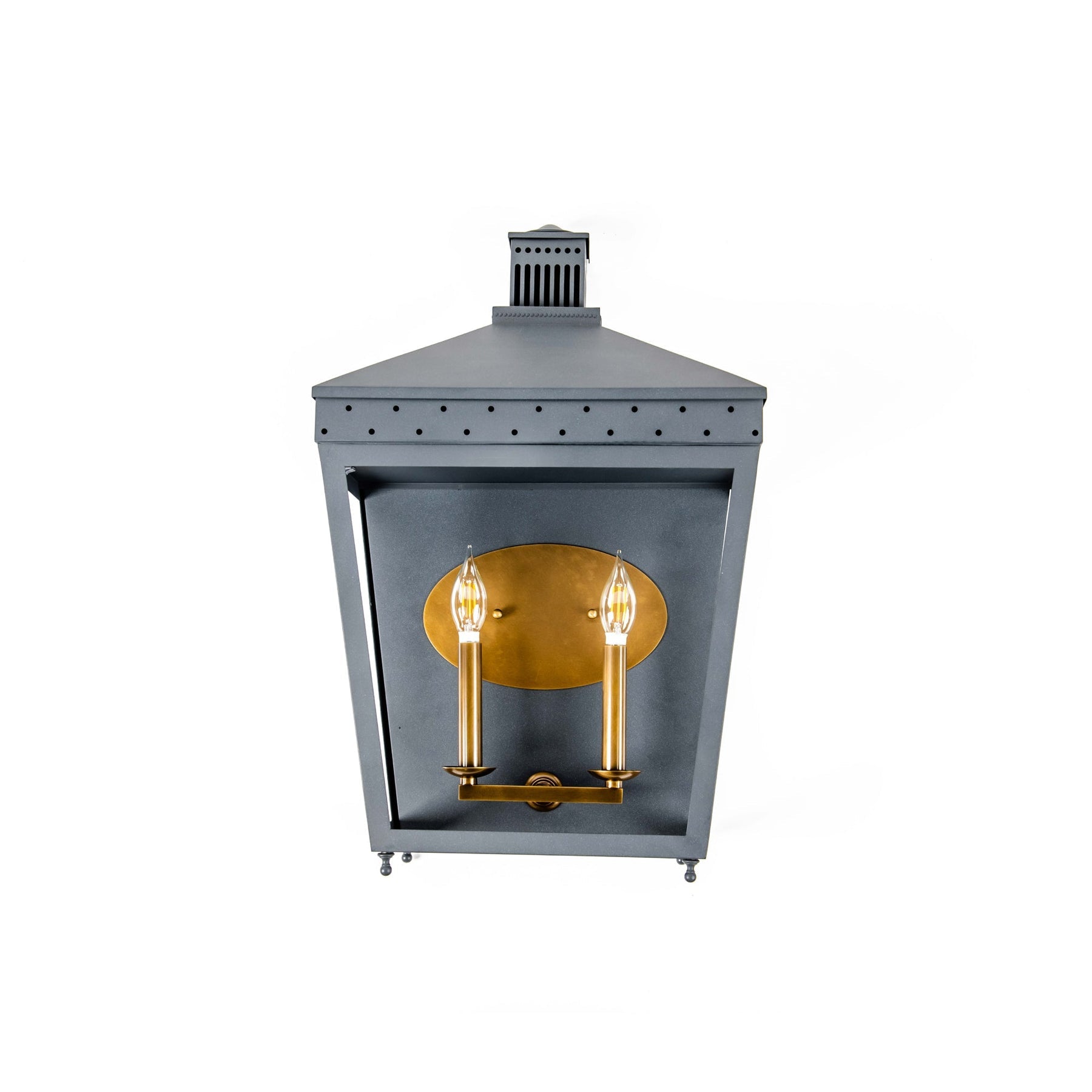 Varaluz - 547W02AZNCATB - Two Light Wall Sconce - Midnight Manor - Blackened Zinc/Antique Bronze