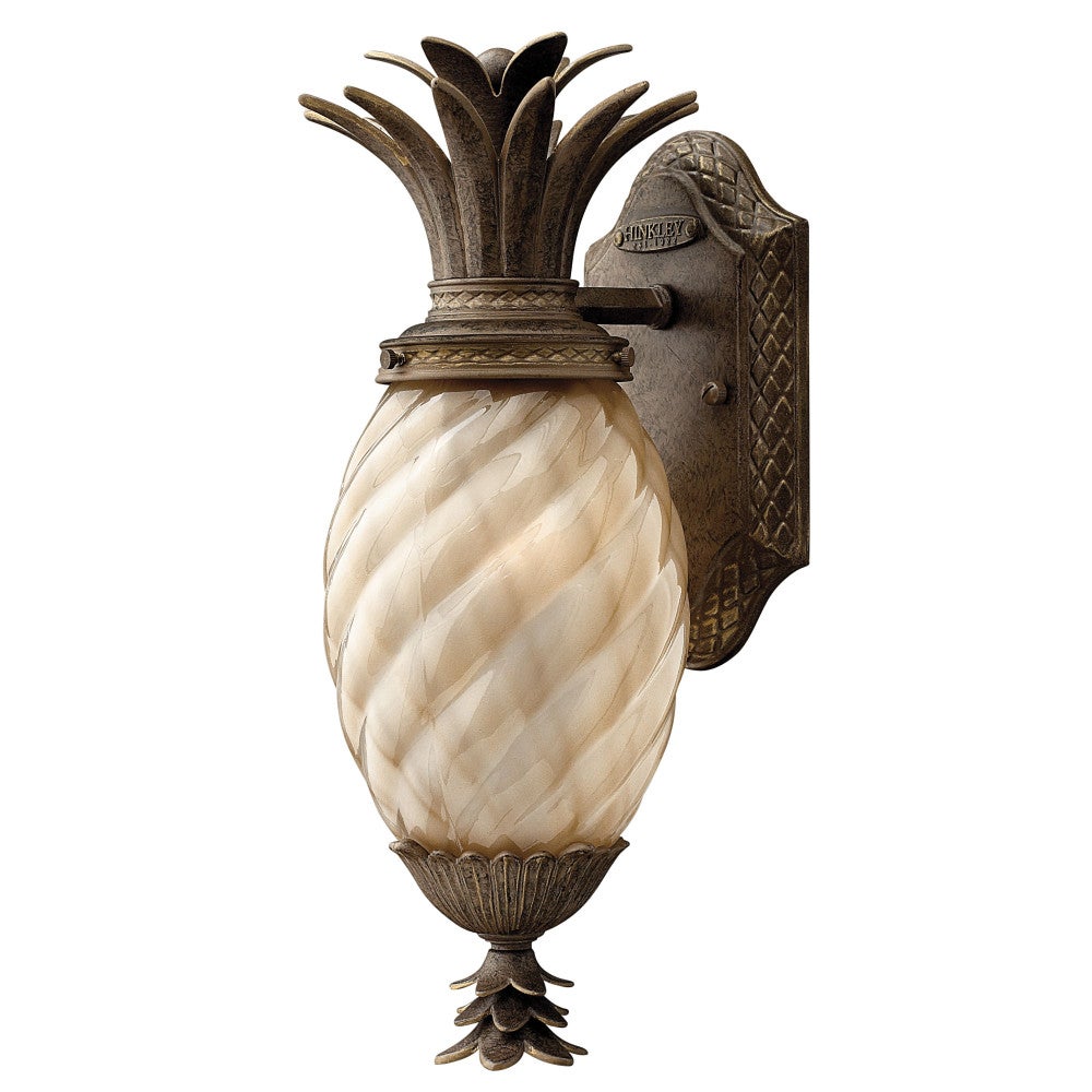 Lanterne murale Hinkley Lighting 2126PZ Plantation en bronze nacré