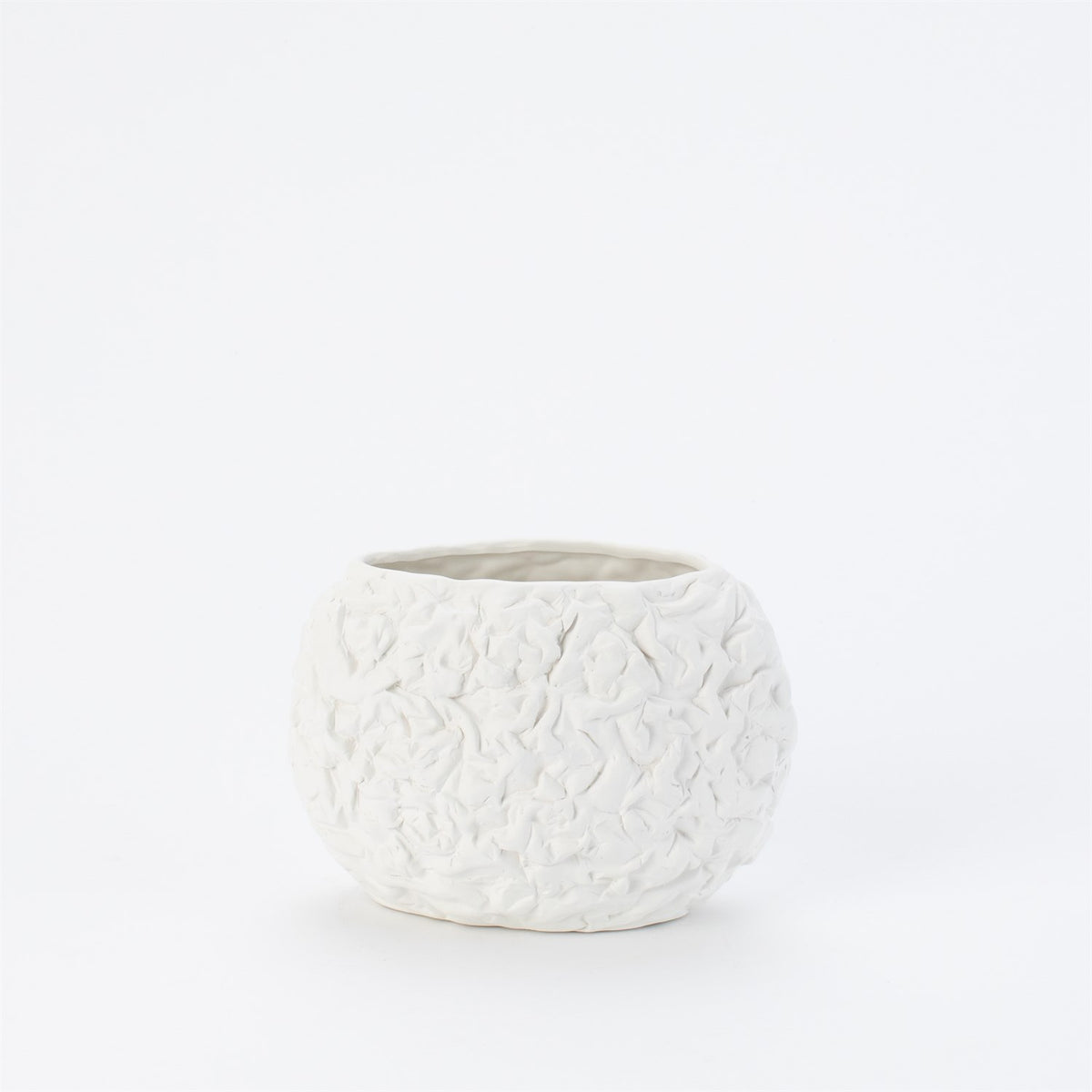 Crinkled Paper Oval Vase