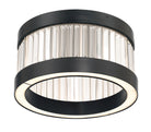Eurofase 49355-024 Empra LED Cristal Plafonnier en noir mat