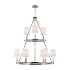 Visual Comfort Studio Canada - F2937/3+6PN - Nine Light Chandelier - Lismore - Polished Nickel