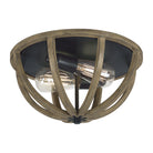 Visual Comfort Studio Canada - FM400WOW/AF - Two Light Flush Mount - Allier - Weathered Oak Wood / Antique Forged Iron