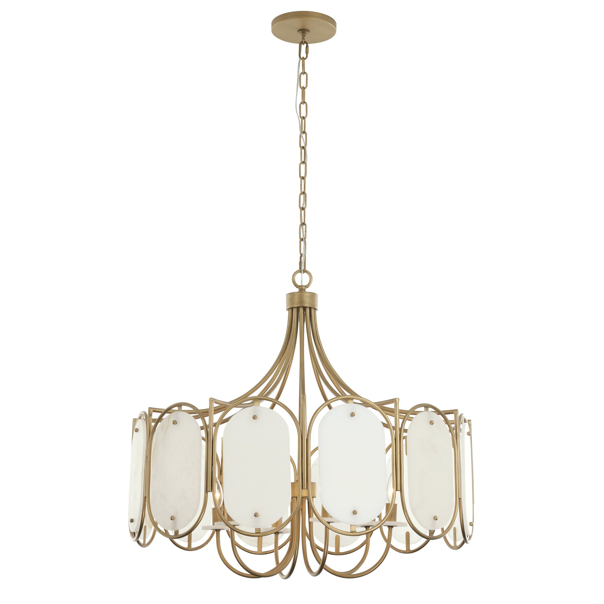Varaluz - 556P06BK - Six Lumières Suspension - Panéliste - Baiser de cuivres