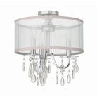 Crystorama - 5623-CH_PLAFOND - Semi-luminaire à trois lumières Plafonnier - Hampton - Chrome poli