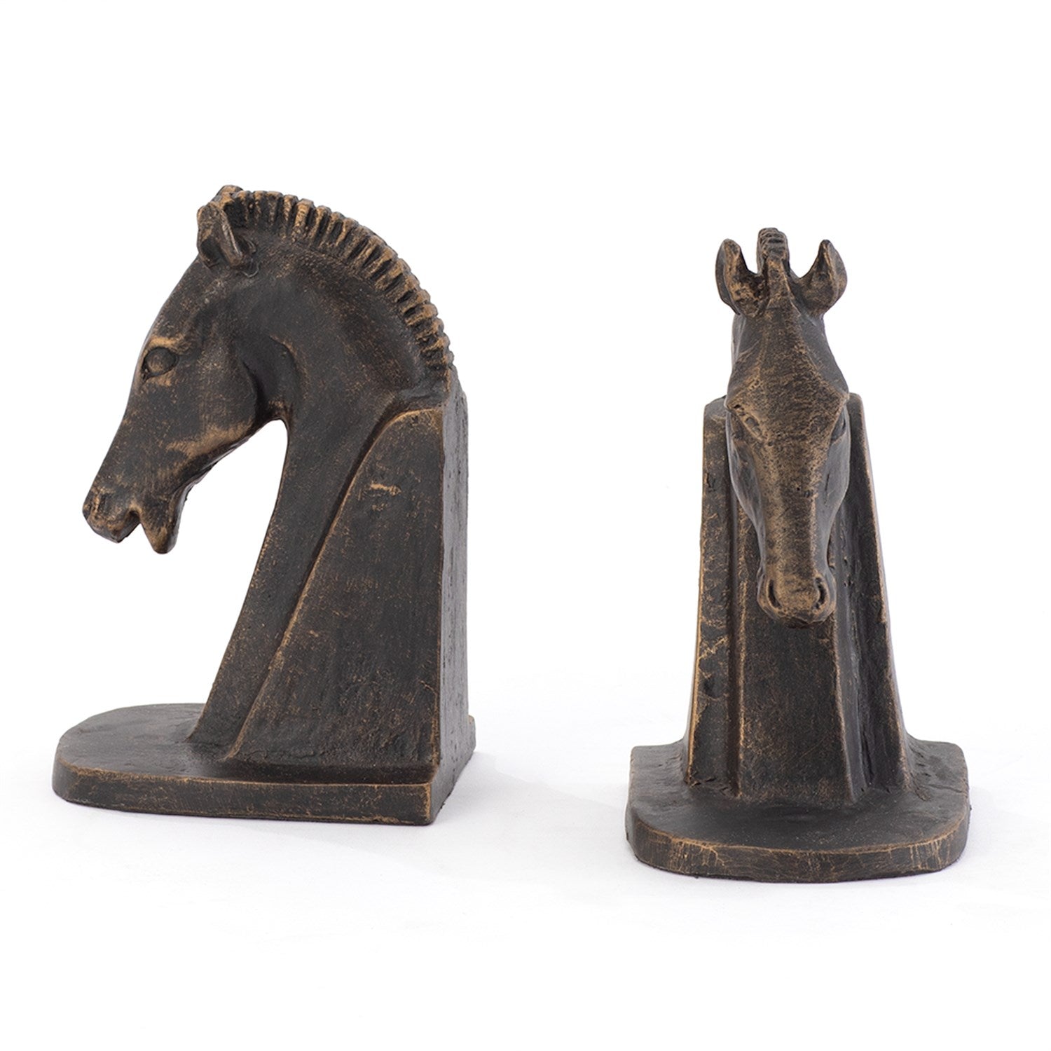Trojan Horse Head Bookends