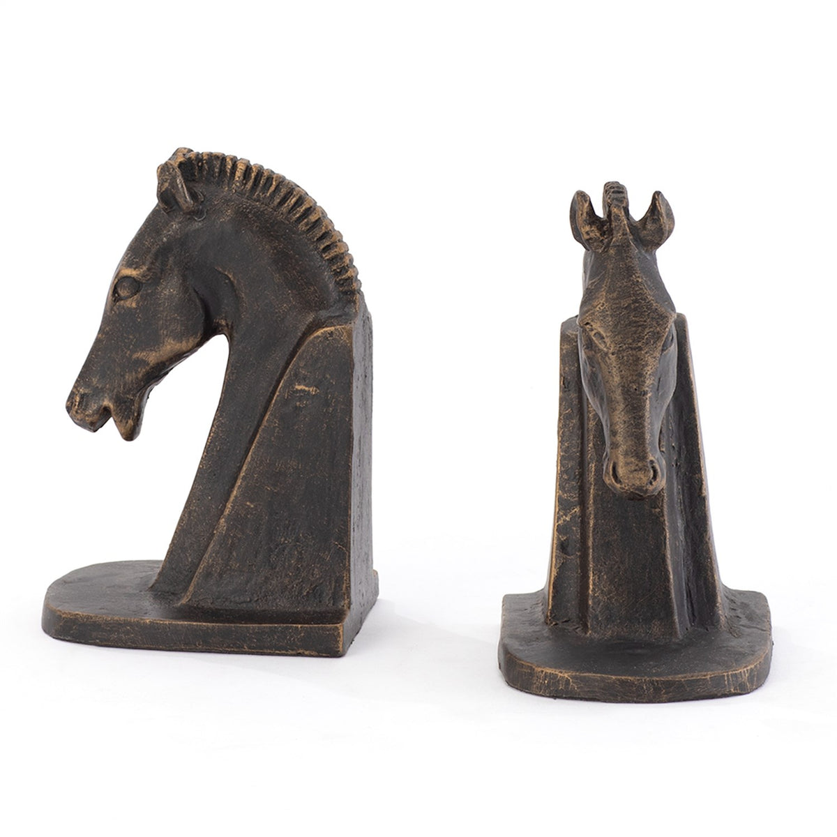 Trojan Horse Head Bookends