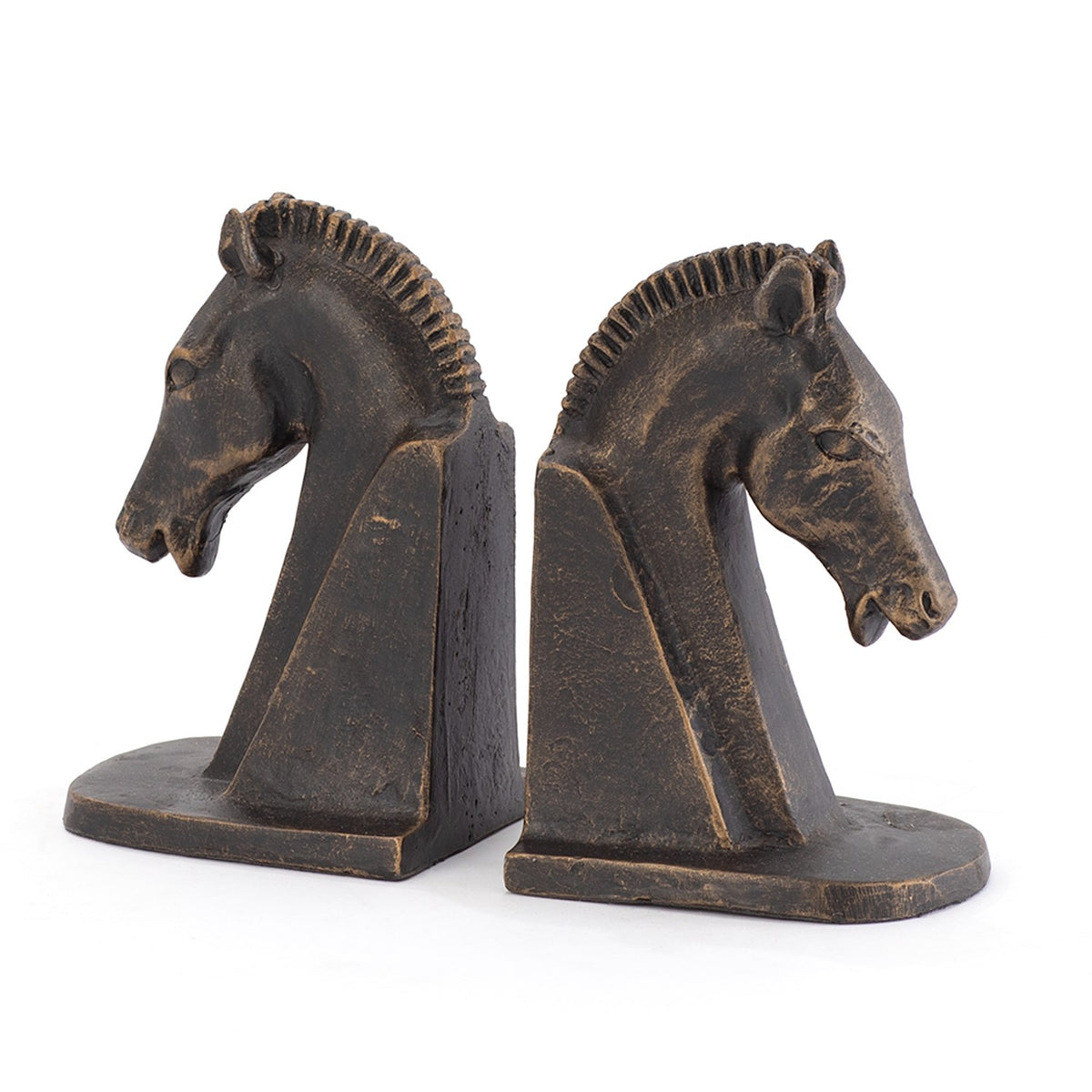 Trojan Horse Head Bookends