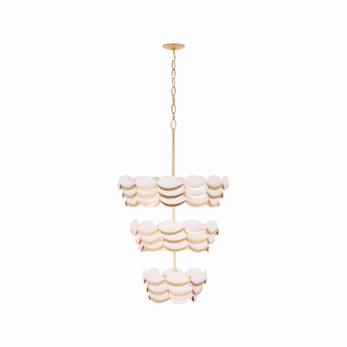 Varaluz - 561P11FG - 11 Lumières Suspension - Marée haute - Or français