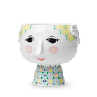 Bjørn Wiinblad 56512 Eva Flowerpot on Base in Yellow