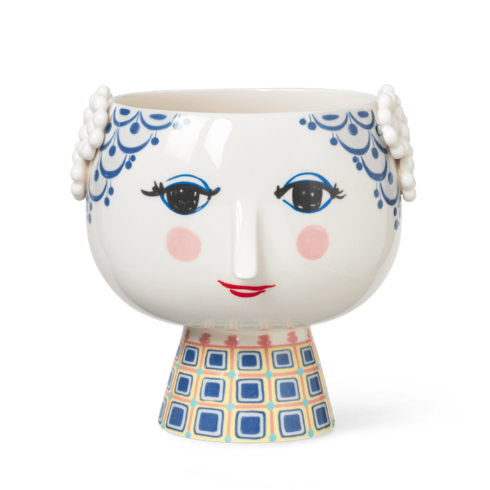 Bjørn Wiinblad 56520 Eva Flowerpot on Base in Blue