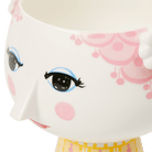Bjørn Wiinblad 56535 Eva Flowerpot on Base in Pink/Yellow